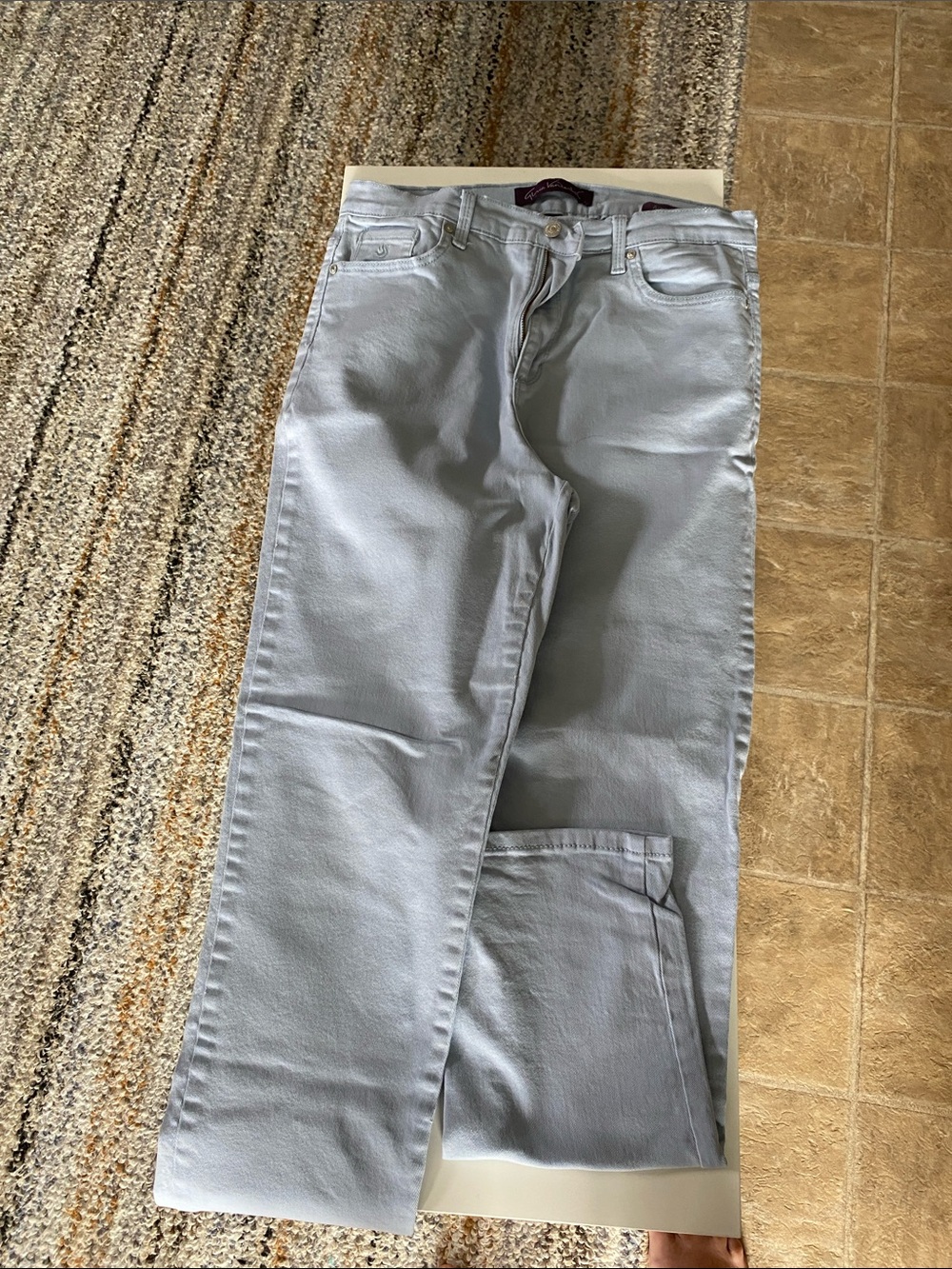 Gloria Vanderbilt Light Gray Straight Leg Jeans